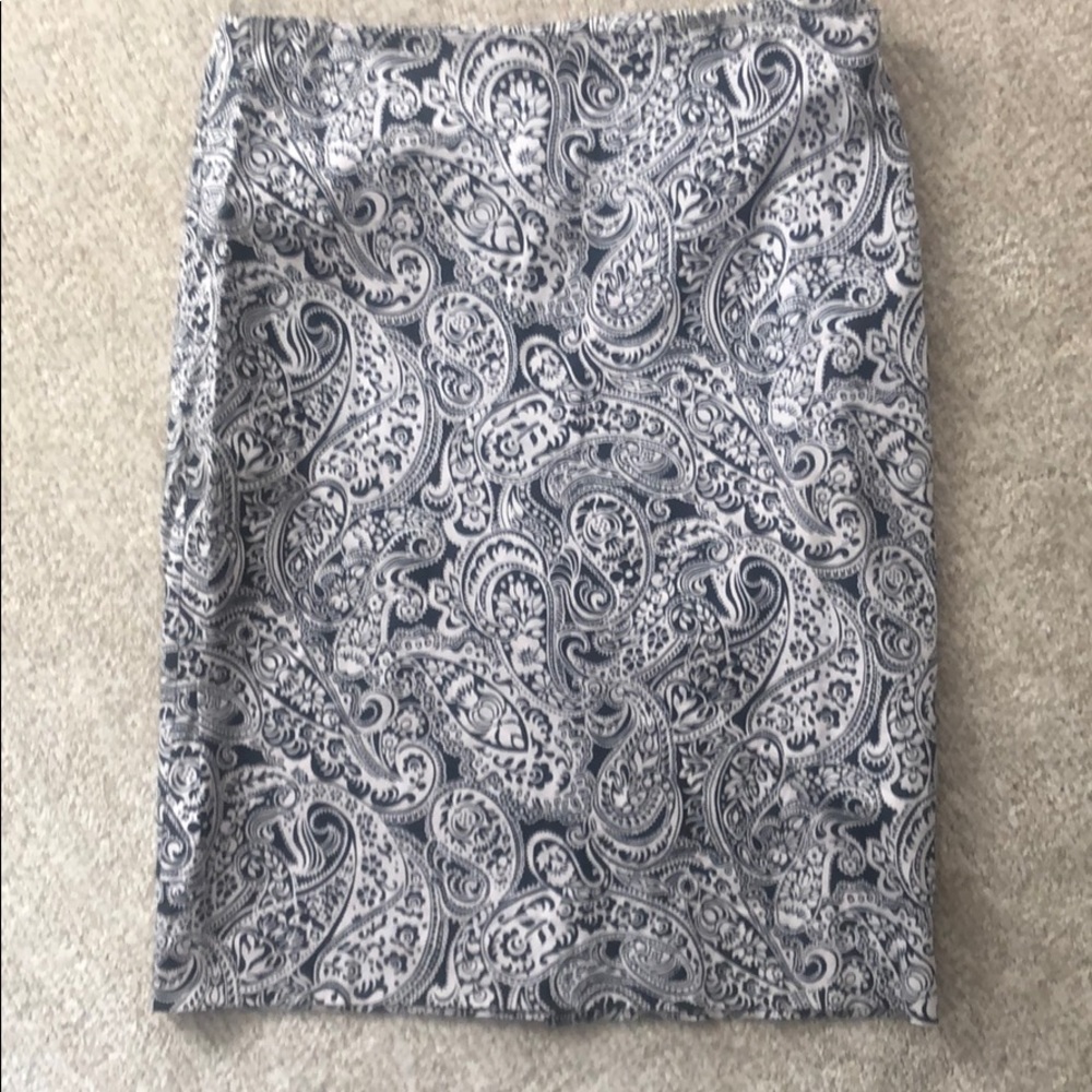 Black & White paisley skirt.